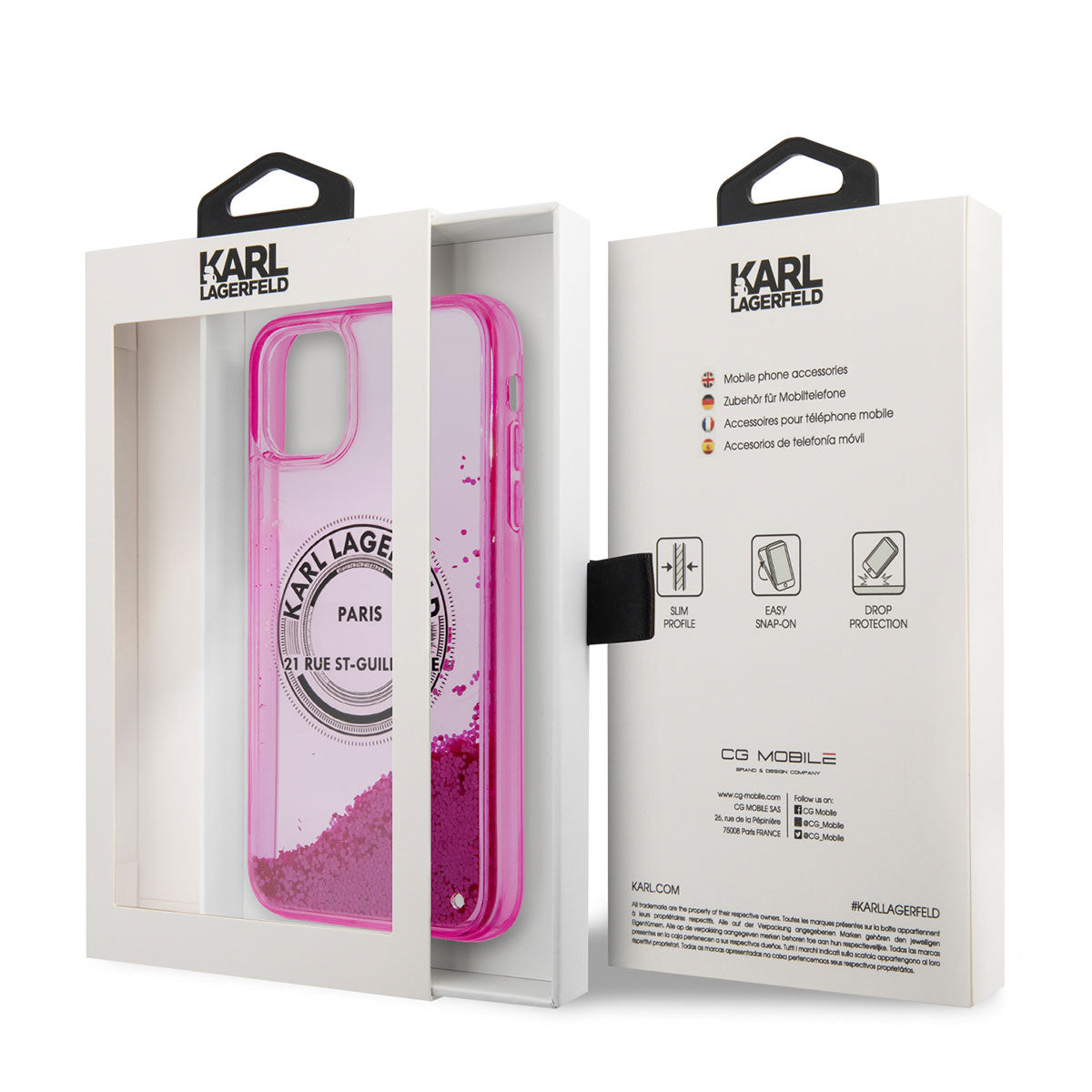 Karl Lagerfeld iPhone 11 Kılıf Sıvılı Simli RSG Dizayn Telefon Kılıfı - 3 Karl Lagerfeld iPhone 11 Kılıf Sıvılı Simli RSG Dizayn Telefon Kılıfı - 3